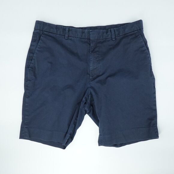 4 Chino Shorts Mens 34 Black Blue Uniqlo Calvin Klein Gerry George School Work - Picture 8 of 16